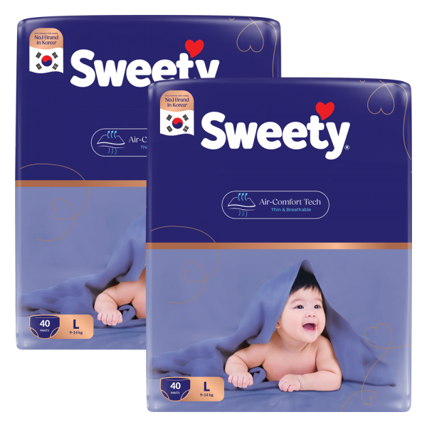 Combo 2 Tã quần Sweety cỡ L 40 miếng