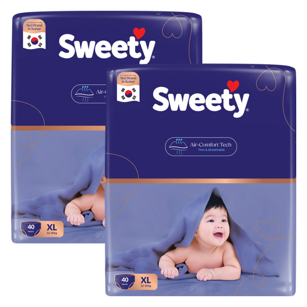 Combo 2 Tã quần Sweety cỡ XL 40 miếng