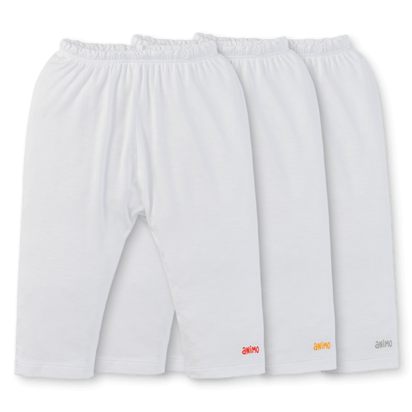 Set 3 quần sơ sinh dài Animo Easy KV0425074 (NB-9M,Trắng)