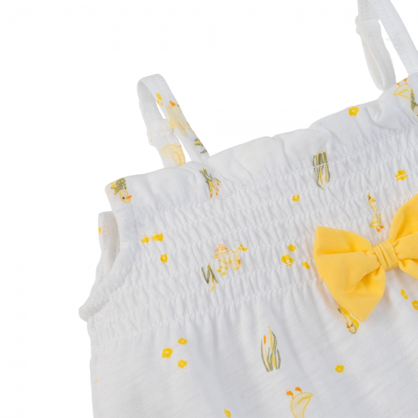 Bodysuit bé gái đùi Animo VD0525001 (0-12M,Trắng,NN03)