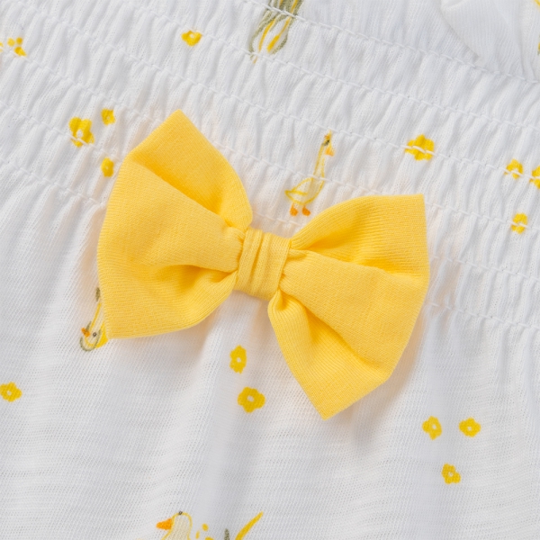 Bodysuit bé gái đùi Animo VD0525001 (0-12M,Trắng,NN03)