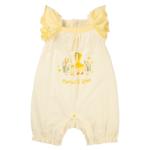 Bodysuit bé gái đùi Animo VD0525003 (0-12M,Vàng,NN02)