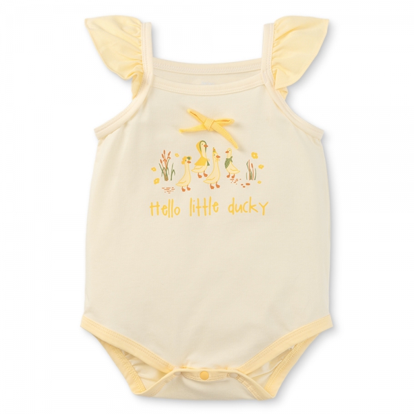Bodysuit bé gái tam giác Animo VD0525002 (0-9M,Vàng,NN01)