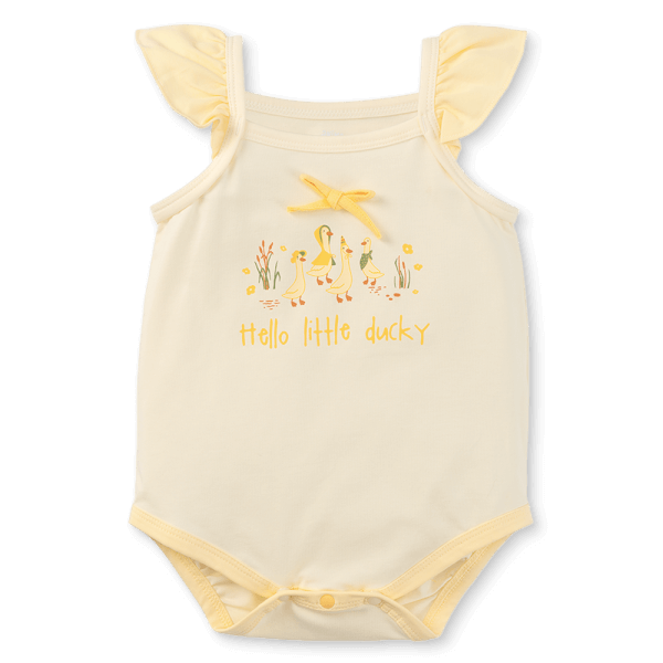 Bodysuit bé gái tam giác Animo VD0525002 (0-9M,Vàng,NN01)