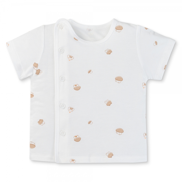 Set 2 áo sơ sinh cài chéo tay ngắn Animo Easy HN0125003 (NB-9M,Trắng,NN05)