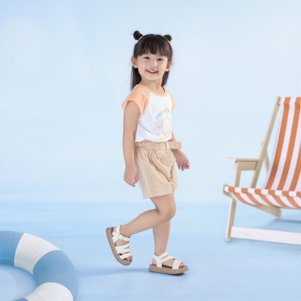 Bộ bé gái áo tay ngắn quần ngắn aloha Animo (1-6Y) TX0425071