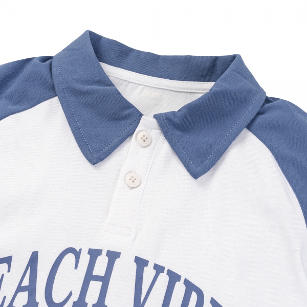 Bộ bé trai áo tay ngắn quần ngắn aloha Animo (1-6Y) HN0625005