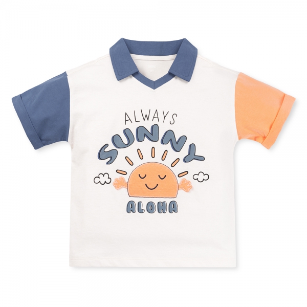 Bộ bé trai áo tay ngắn quần ngắn aloha Animo (1-6Y) HN0625004