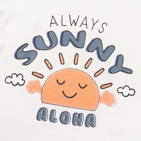 Bộ bé trai áo tay ngắn quần ngắn aloha Animo (1-6Y) HN0625004