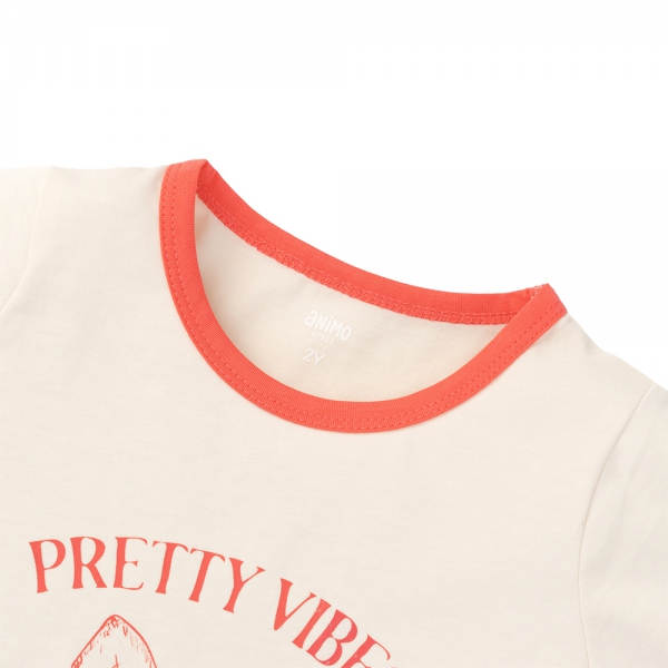 Bộ bé gái ngắn Animo Easy TX0425064 (1-4Y,Be-đỏ,TT02)