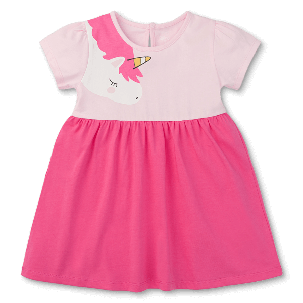 Đầm bé gái Animo Easy LU0525034 (1-4Y,Hồng-tím,TT02)