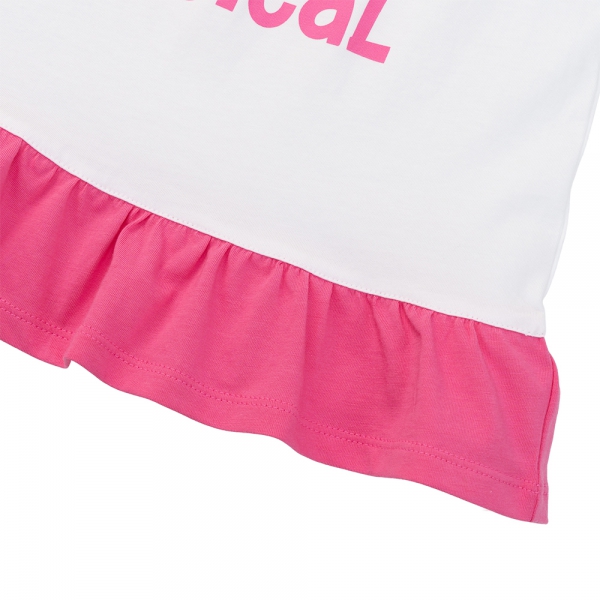 Đầm bé gái Animo Easy LU0525032 (1-4Y,Trắng-tím,TT02)