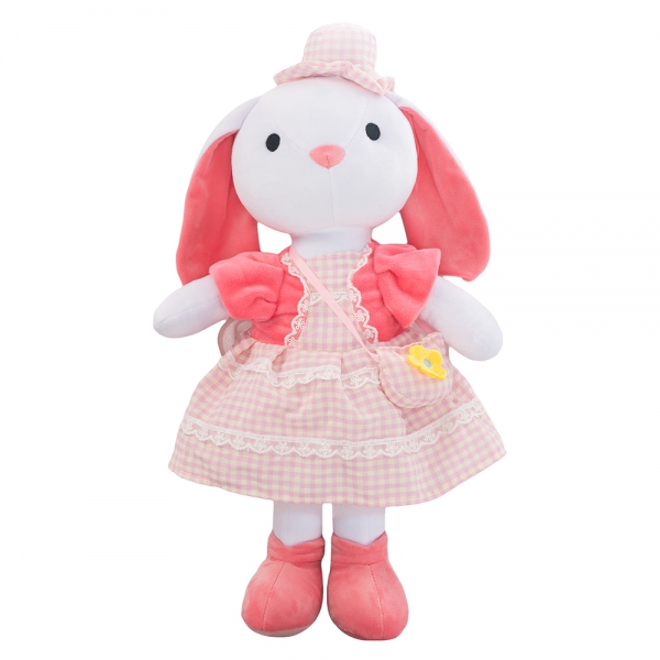Búp bê thỏ con váy hồng đeo túi đáng yêu Animo C503 (TĐ)