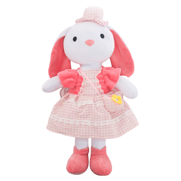 Búp bê thỏ con váy hồng đeo túi đáng yêu Animo C503 (TĐ)