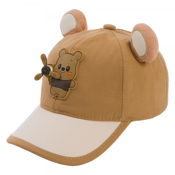 Nón bé trai lớn 3-6Y lưỡi trai Animo A2503_MN017 (52cm,Nâu)