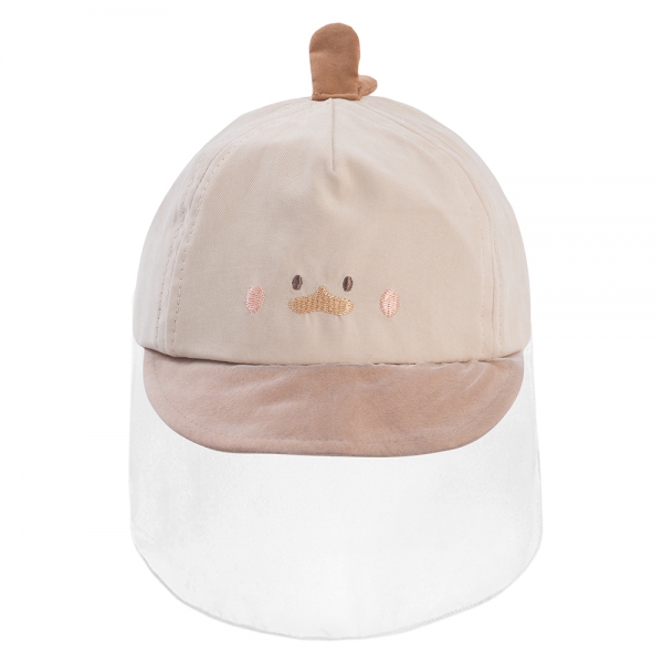 Nón lưỡi trai khăn voan bé trai 0-12M Animo A2503_MN010 (44cm,Màu be)