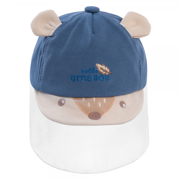 Nón lưỡi trai khăn voan bé trai 0-12M Animo A2503_MN009 (46cm,Xanh)