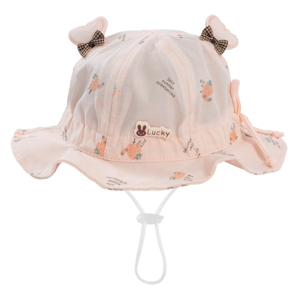 Nón em bé gái 0-12M vành tròn Animo A2503_MN006 (44cm,Hồng)