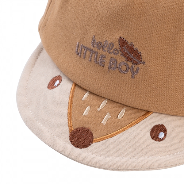 Nón em bé trai 0-12M lưỡi trai Animo A2503_MN003 (46cm,Nâu)