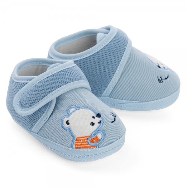 Giày sơ sinh thấp cổ BT Animo A2504_MN009 (9-11,Xanh)