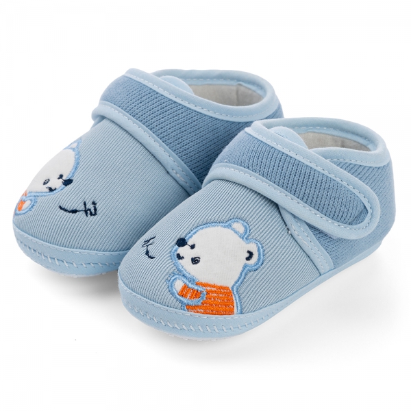 Giày sơ sinh thấp cổ BT Animo A2504_MN009 (9-11,Xanh)