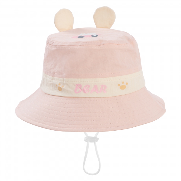 Nón bé gái lớn 3-6Y vành tròn Animo A2504_MN005 (52cm,Kem)