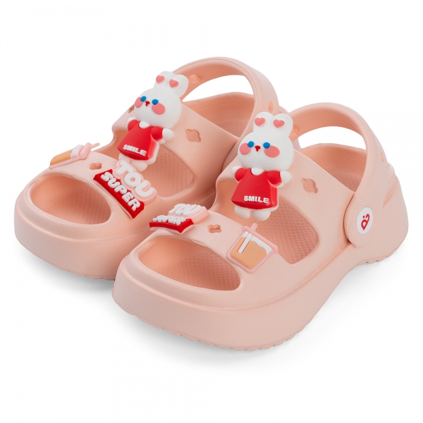 Dép sục bé gái Animo A2503_JK015 (17-21,Hồng)