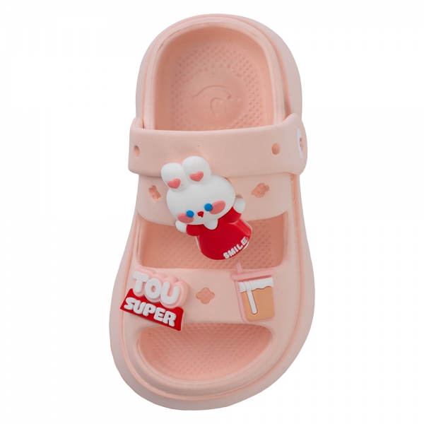 Dép sục bé gái Animo A2503_JK015 (17-21,Hồng)