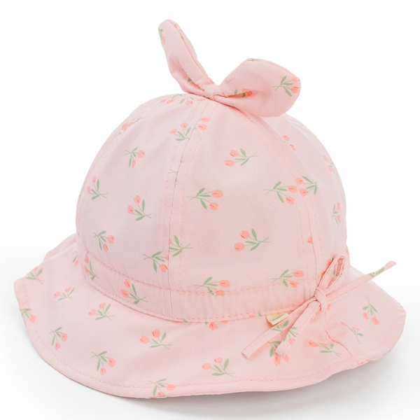 Nón vành tròn bé gái 1-3Y Animo A2503_JK007 (48cm,Hồng)