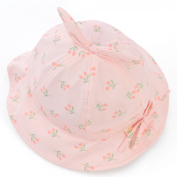 Nón vành tròn bé gái 1-3Y Animo A2503_JK007 (48cm,Hồng)