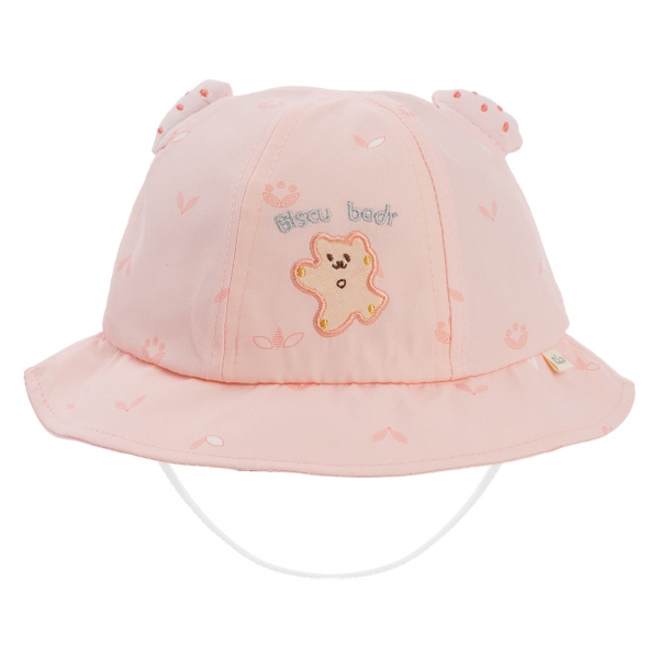 Nón vành tròn bé gái 1-3Y Animo A2503_JK005 (48cm,Hồng)