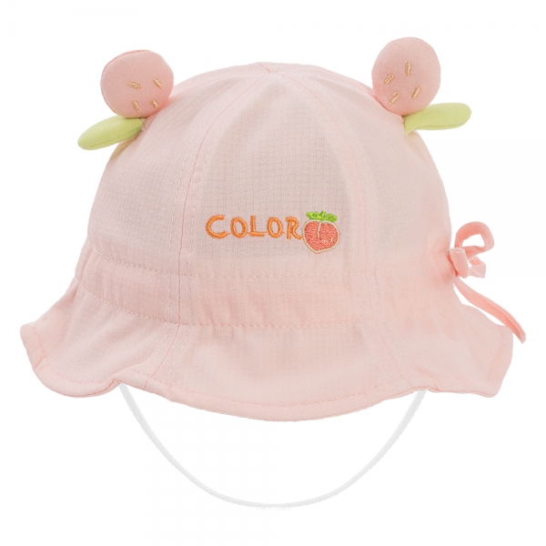 Nón vành tròn bé gái 1-3Y Animo A2503_JK004 (48cm,Hồng)