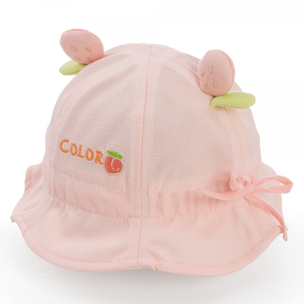 Nón vành tròn bé gái 1-3Y Animo A2503_JK004 (48cm,Hồng)