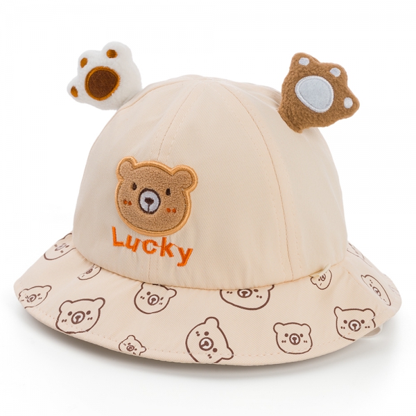 Nón vành tròn cho bé 1-3Y Animo A2504_JK006 (48cm,Màu be)