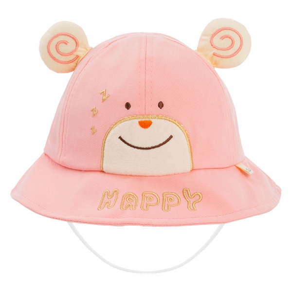 Nón vành tròn bé gái 1-3Y Animo A2503_JK001 (50cm,Hồng)
