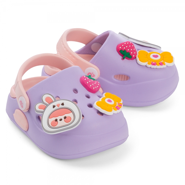 Dép sục bé gái Animo A2504_JK005 (17,Tím)