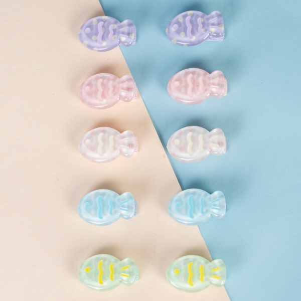 Set kẹp tóc 10 món Animo  A2504_MN025 (Hồng)