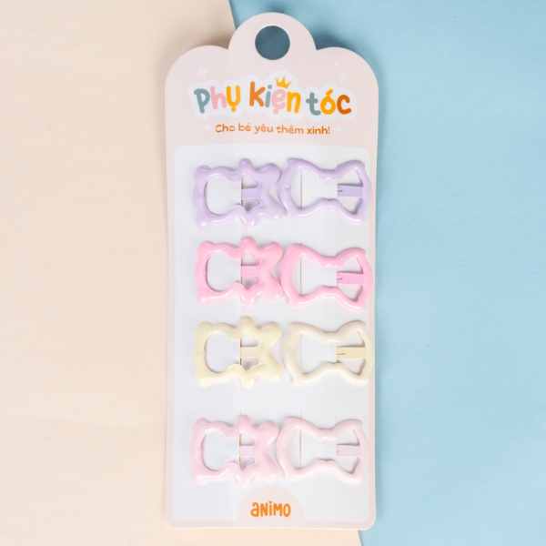 Set kẹp tóc 8 món Animo  A2504_MN023 (Nhiều màu)