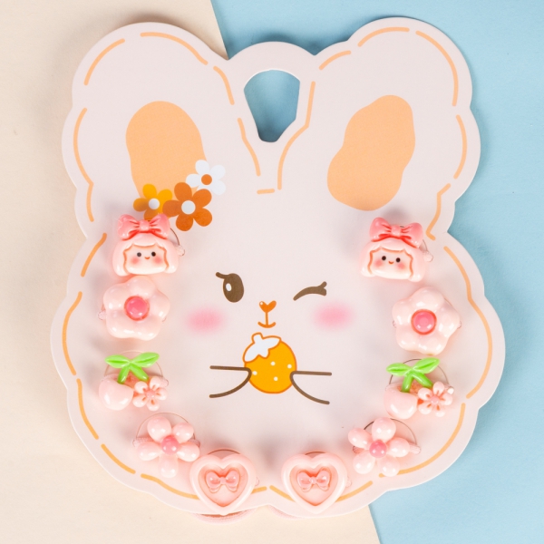 Set cột tóc 10 món Animo A2504_MN019 (Hồng)