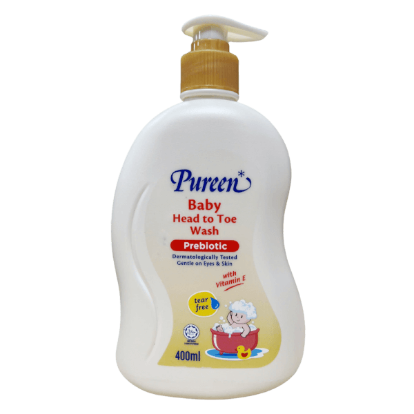 Sữa tắm gội toàn thân baby prebiotic Pureen 400ml