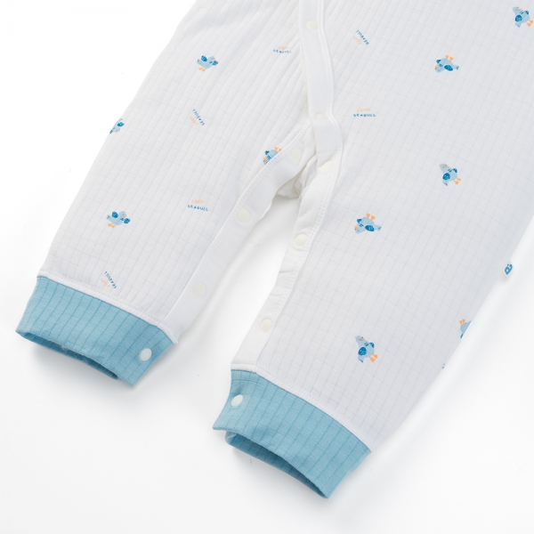 Set 2 bodysuit rayon chống muỗi dài Animo VD0425041 (0-12M,Dương-trắng,TT06)