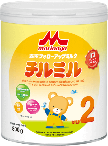 Sữa Morinaga số 2 800g (Chilmil, 6-36 tháng)