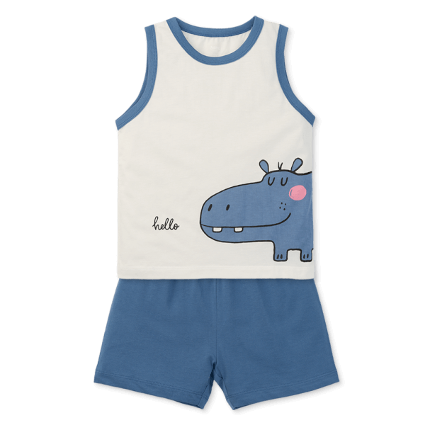 Bộ bé trai áo sát nách quần ngắn Animo easy (1-4Y) HN0525057