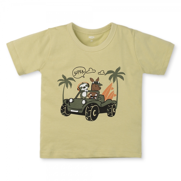 Bộ bé trai ngắn Animo Easy HN0525045 (1-4Y,Lá-lá,TT02)