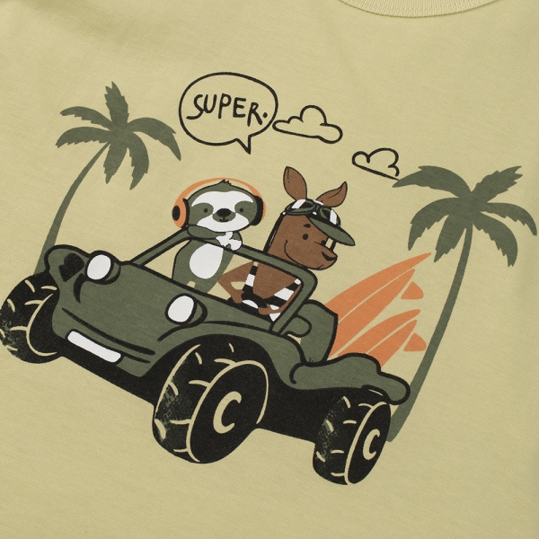 Bộ bé trai ngắn Animo Easy HN0525045 (1-4Y,Lá-lá,TT02)