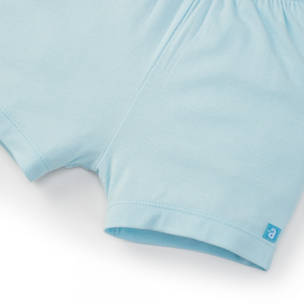 Set 2 bộ modal kháng khuẩn ngắn Animo VD0325026 (0-3M,Xanh-trắng,NN06)