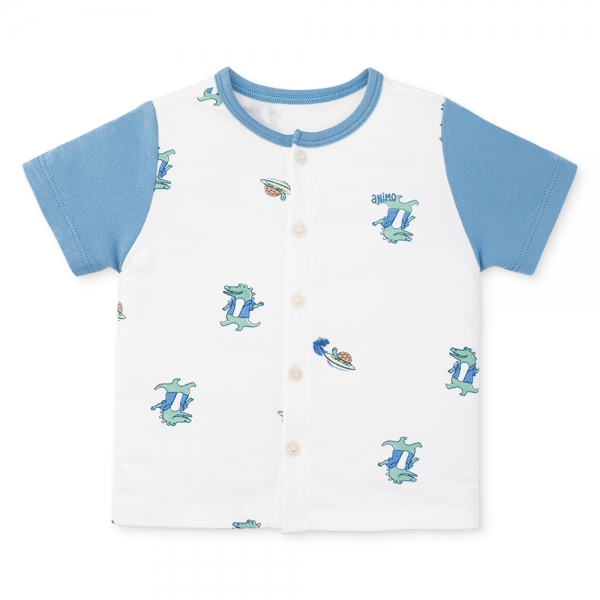 Set 2 bộ modal kháng khuẩn ngắn Animo VD0325025 (0-24M,Biển-trắng,DD06)