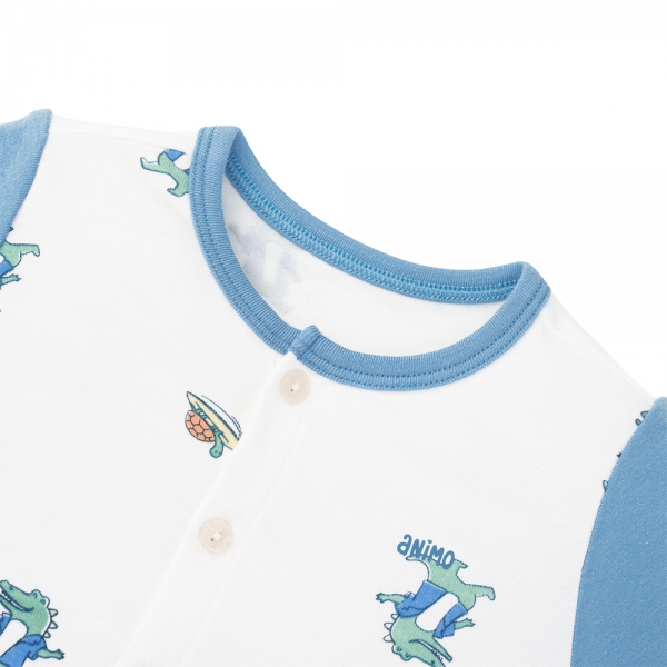 Set 2 bộ modal kháng khuẩn ngắn Animo VD0325025 (0-24M,Biển-trắng,DD06)