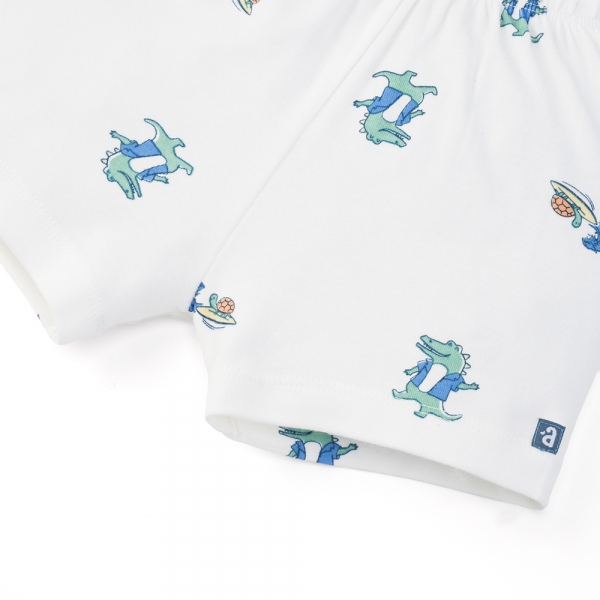 Set 2 bộ modal kháng khuẩn ngắn Animo VD0325025 (0-24M,Biển-trắng,DD06)