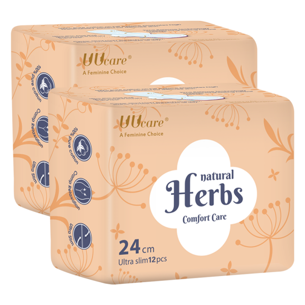 Combo 2 BVS thảo dược UUCare ban ngày 24cm (12 miếng)